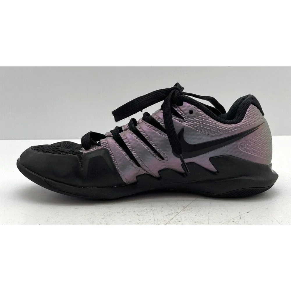 Nike Air Zoom Vapor X AA8030-900 Black/ Purple Men's Tennis Shoes US Size 7.5